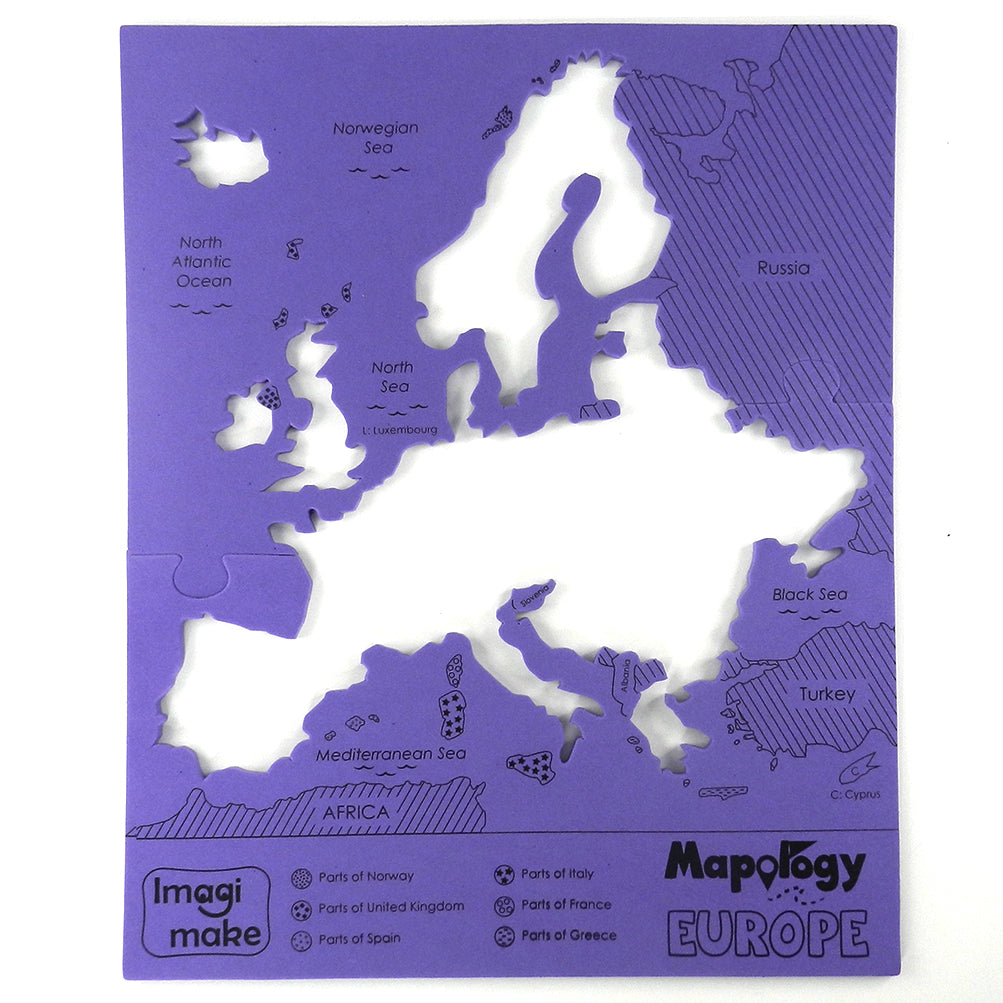 European Countries Puzzle, Educational Games for Kids