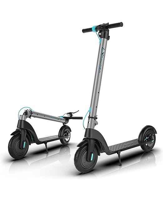 Foldable electric scooter on a white background