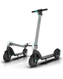 Foldable electric scooter on a white background