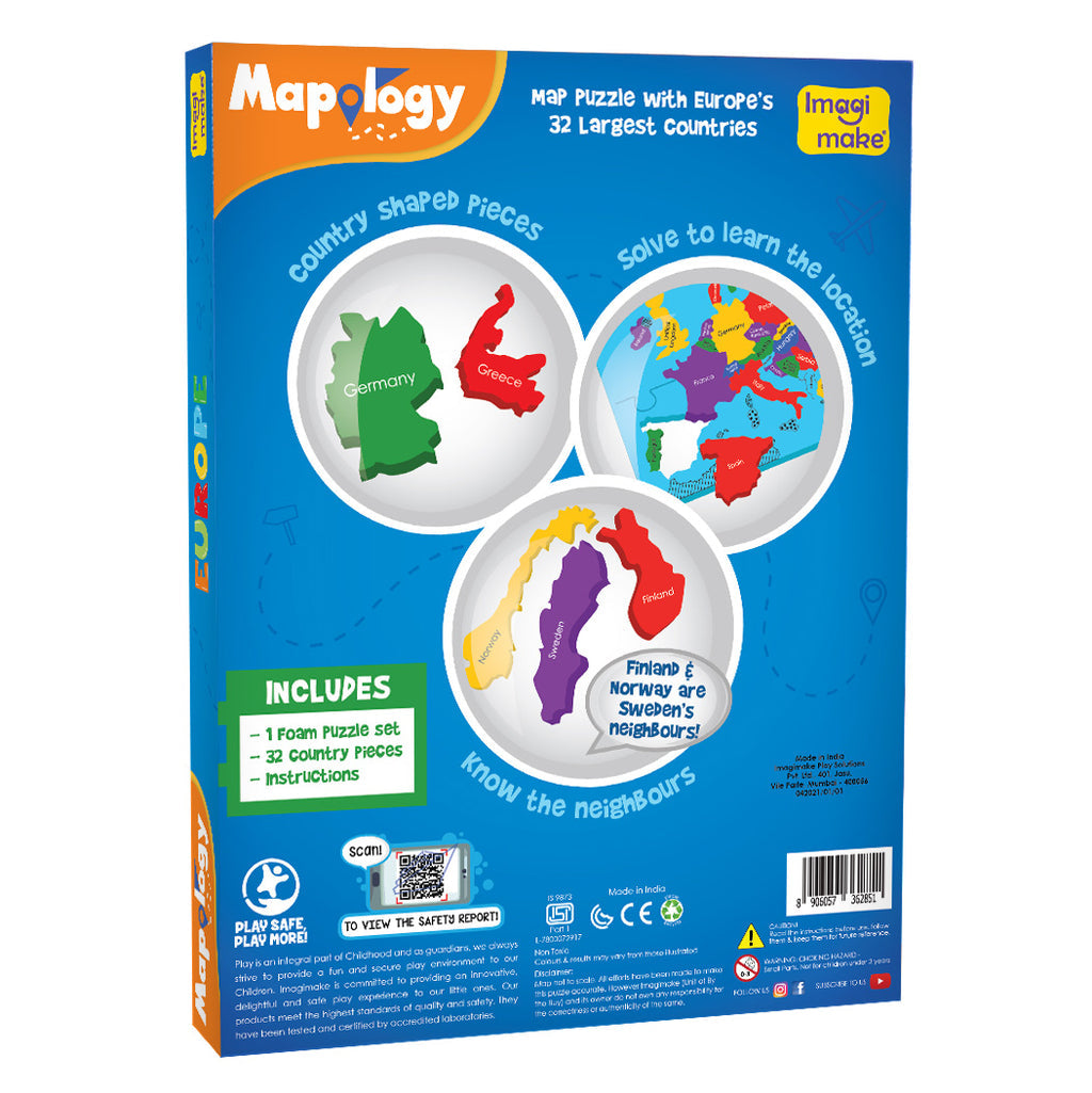 ImagiMake Destination Europe Map Puzzle