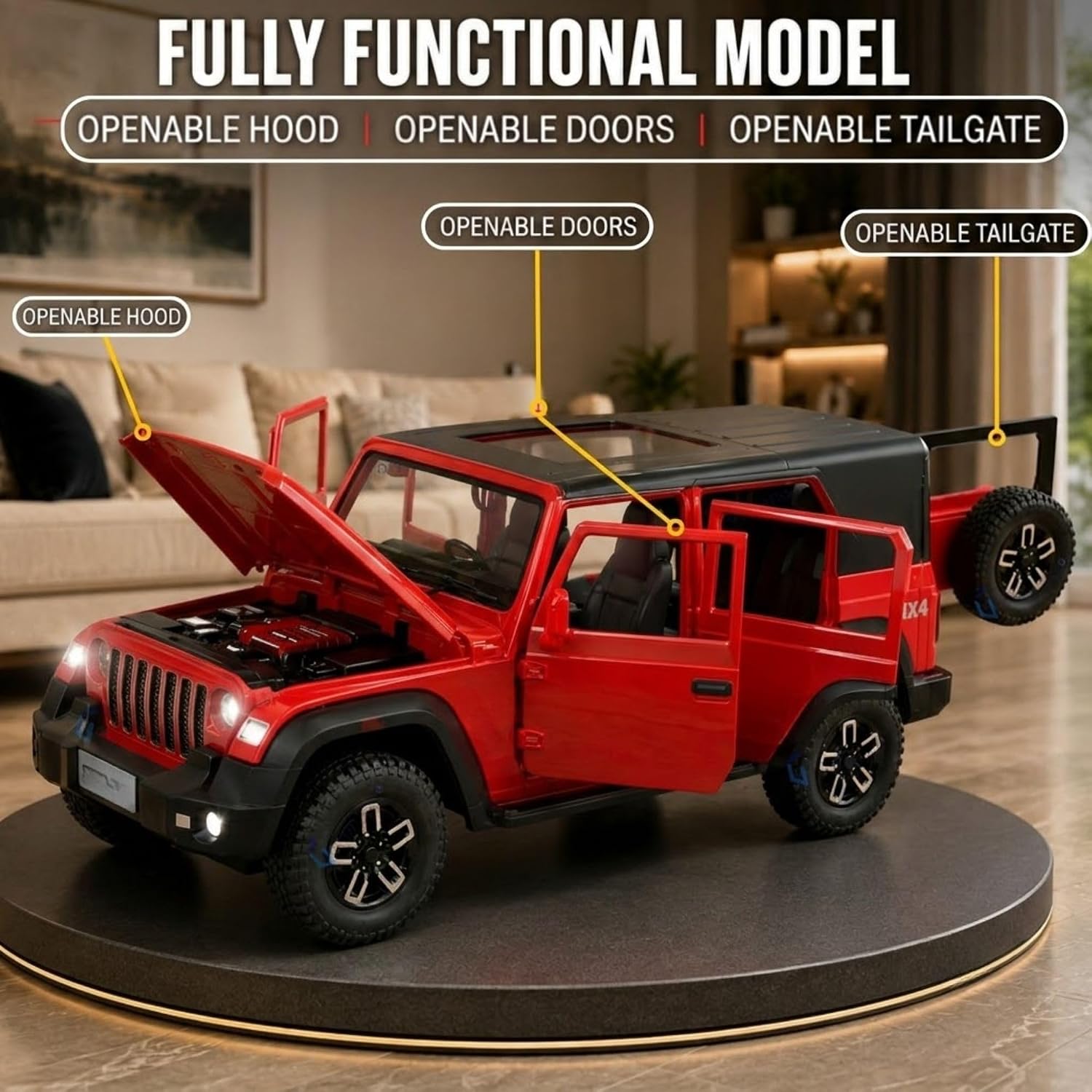 Jeep toy car, die cast metal car for kids