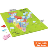 ImagiMake Combo: Map Puzzle of India and World with Capitals and Flags of Countries