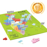 ImagiMake Mapology India Map with Flashcards