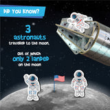 ImagiMake Mapology Man's Journey To Moon Mission Apollo 11