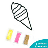 ImagiMake Clay Sticker - Ice Cream