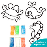 ImagiMake Clay Sticker - Aqua World