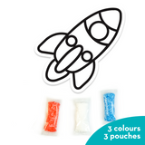 ImagiMake  Clay Sticker - Rocket