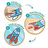 ImagiMake  Clay Sticker - Rocket