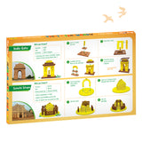 ImagiMake Mapology Monuments of India - Sanchi Stupa & India Gate