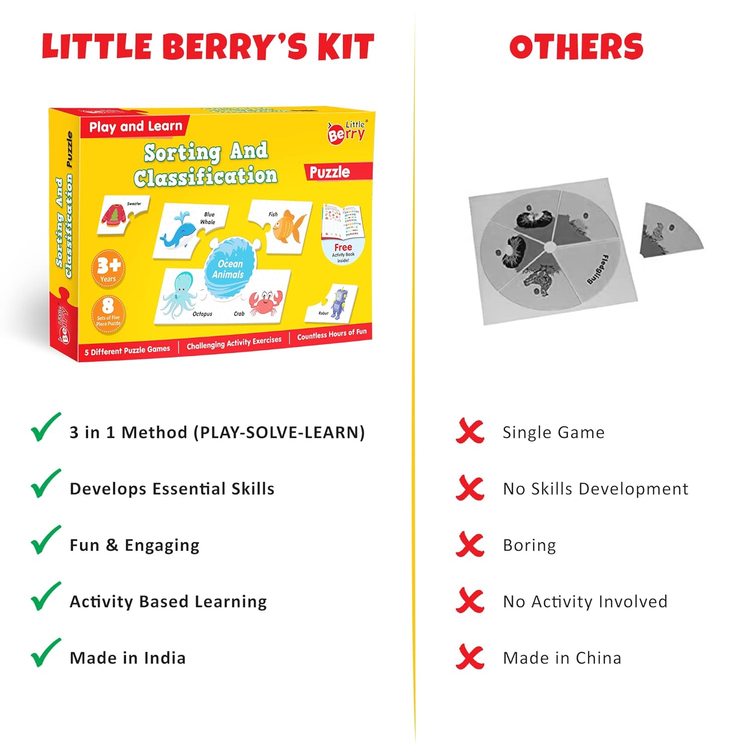 'Little Berry's Kit' sorting and classification puzzle