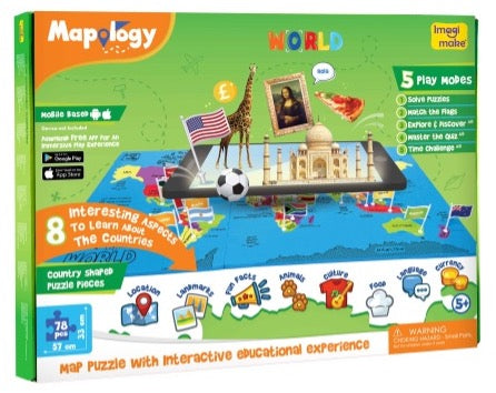 Mapology World Puzzle Game
