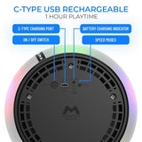C-Type USB Rechargeable Hover Football Indoor Floating Hoverball Soccer | Air Football Neon Lite