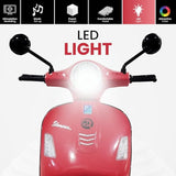 12v Battery Operated Rechargeable Ride On Scooter for Girls and Boys || 1 to 6 Years Kids Scooty, Red