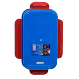 Striders Marvel Avengers Kids Lunch Box | Captain America, Iron Man & Thor Design | Durable Plastic Tiffin Box with Easy Open Side Locks