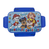 Striders PAW Patrol Kids Lunch Box | Cute Cartoon Puppy Design | Durable Plastic Tiffin Box with Easy Open Side Locks