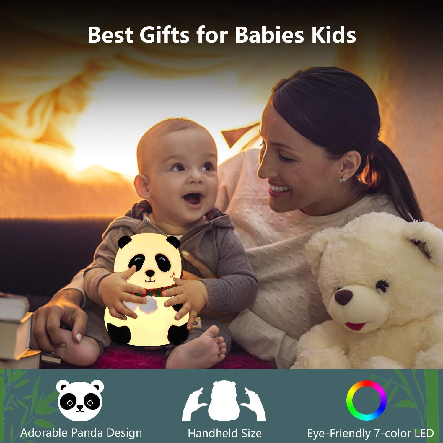 Panda Light Night Lamp for Kids Bedroom