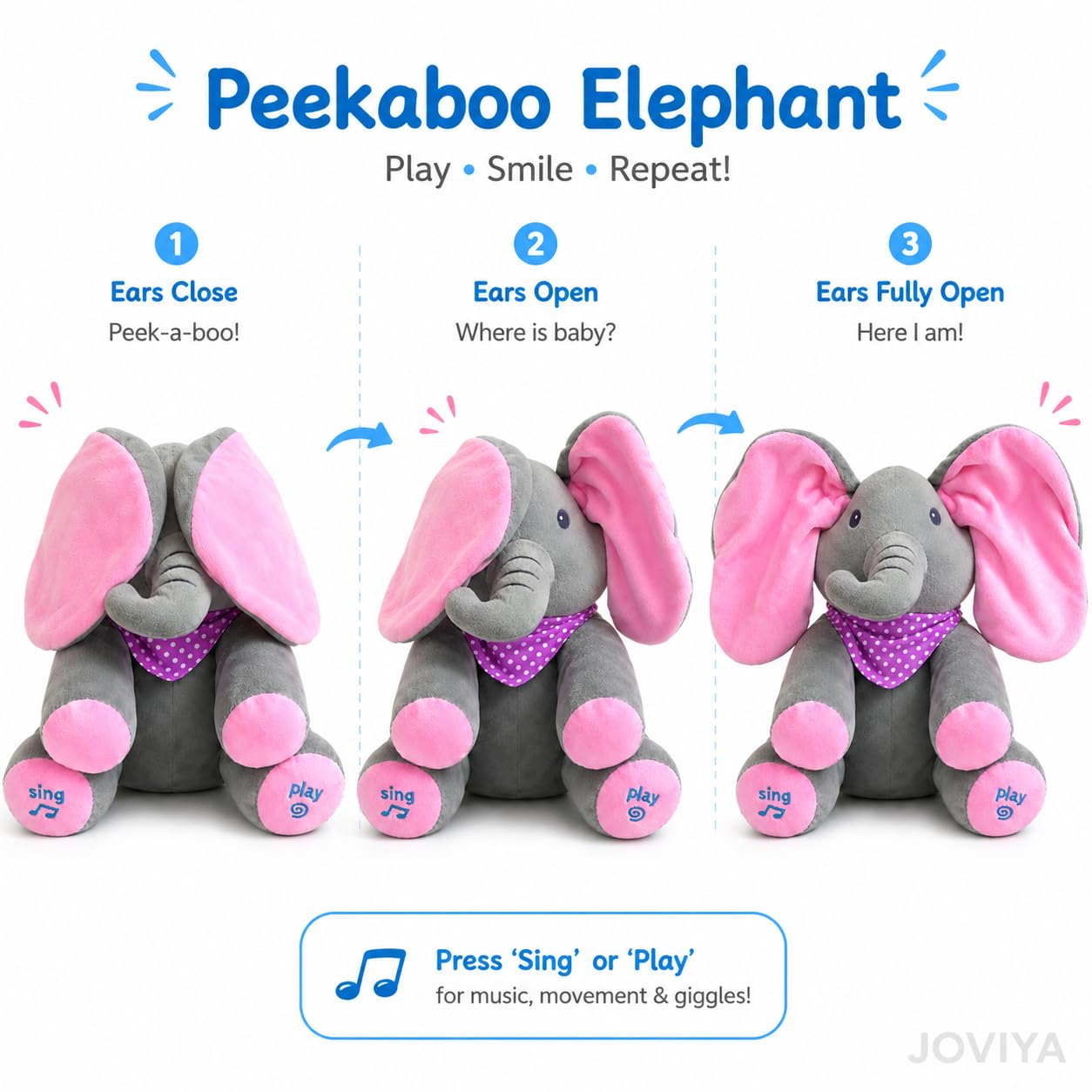 Peekaboo Elephant Toy