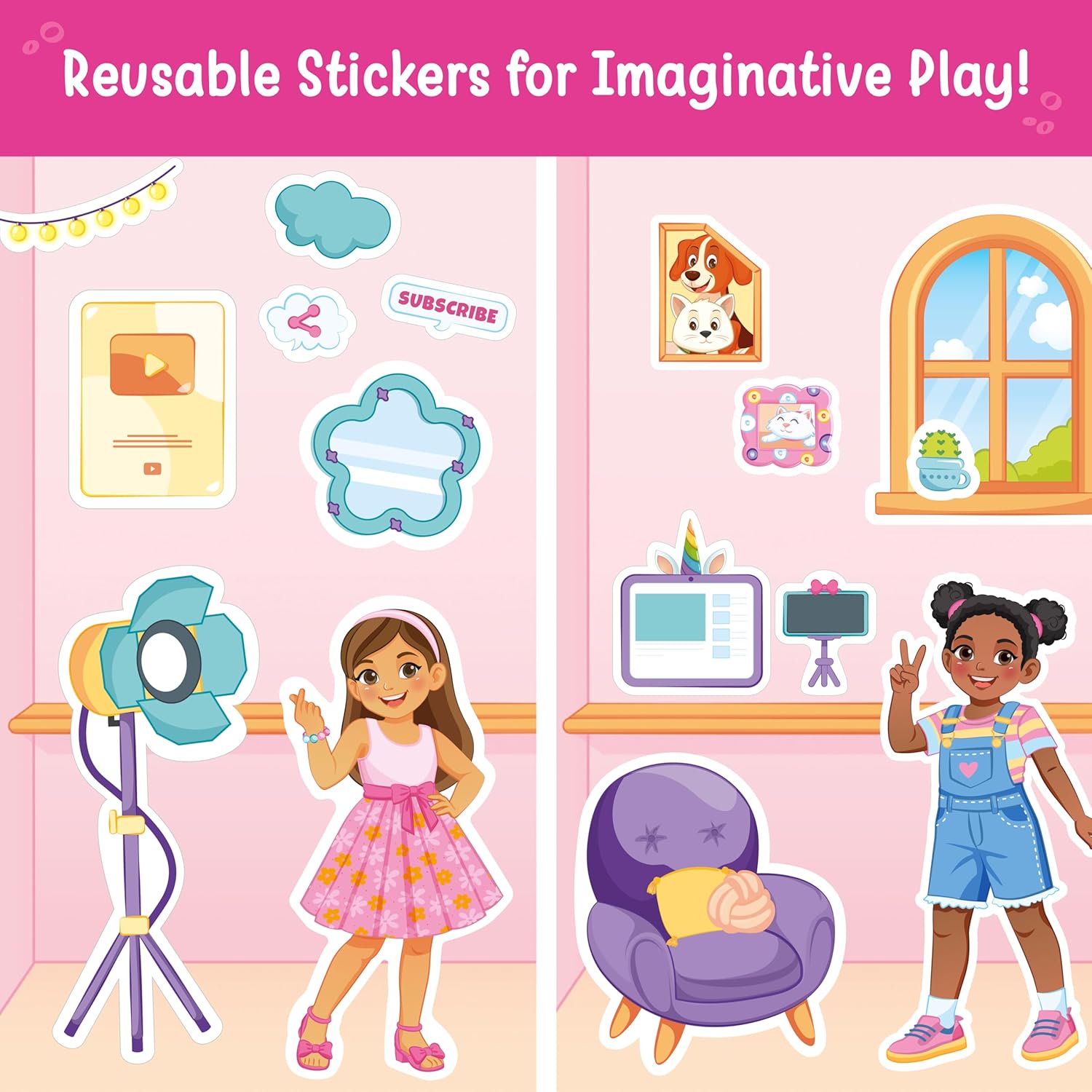 Reusable Sticker Playset