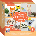 Hinkler Craft Maker Too Cute Felted Friends Kit | DIY Crochet Animals Kit | Make Your Own Plush Toys | Crochet Kit for Beginners | Animal Crochet Kit for Kids