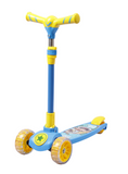 3 Wheel Kick Scooter for Kids – Foldable with LED Wheels & Adjustable Height