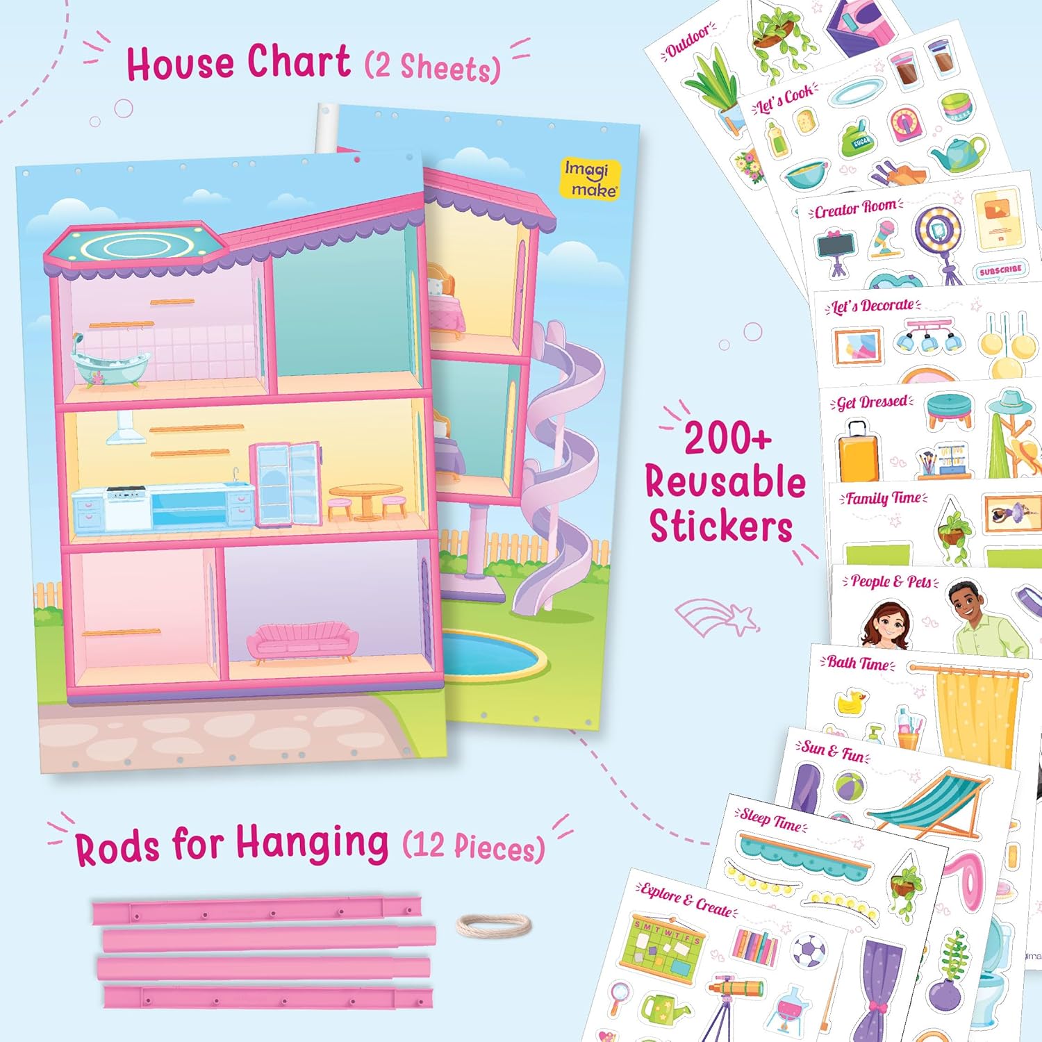 StickerFun My Dream House Playset