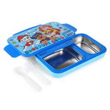 Striders PAW Patrol Kids Lunch Box | Cute Cartoon Puppy Design | Durable Plastic Tiffin Box with Easy Open Side Locks