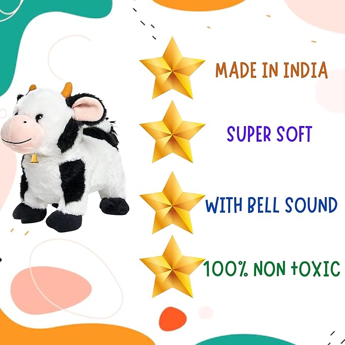 Toy cow with star ratings