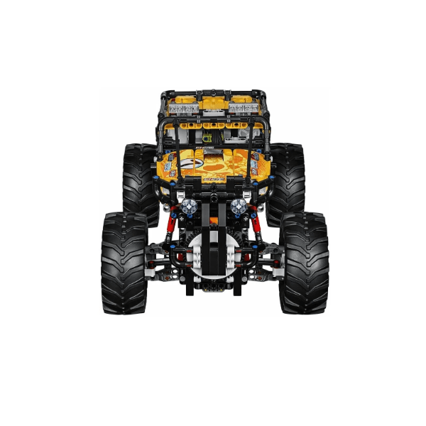 Toy monster truck model on a white background