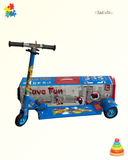 Colorful Adjustable Foldable Blue Scooter for Kids – 5+ Years
