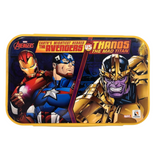 Striders Marvel Avengers Kids Lunch Box | Thanos vs Avengers Design | Durable Plastic Tiffin Box for School