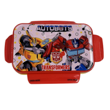Striders Transformers Autobots Kids Lunch Box | Durable Plastic Tiffin Box with Easy Open Side Locks