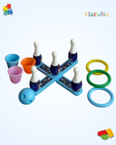Multi-Activity Bowling and Ring Toss Game Set – Kids