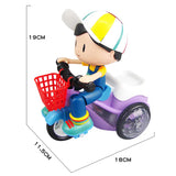 Tricycle Model Toy Car Toys 360 Degree Rotate Dynamic Light Music