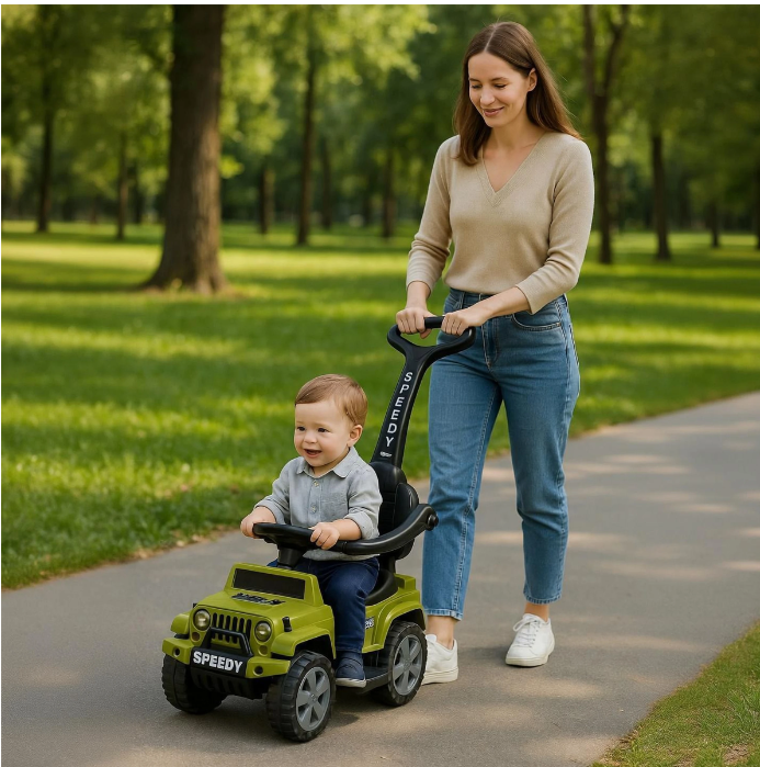 baby car with steering wheel