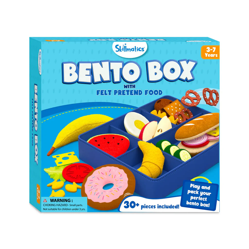 bento box with felt prentend food