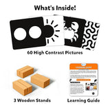Skillmatics Large Flash Cards for Babies & Infants - High Contrast, 60 Pictures, Visual Stimulation & Sensory Development, Travel Friendly, Gifts for Infants 0 to 12 Months
