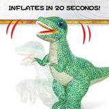 2.4GHZ Remote Control Inflatable Dinosaur Toy for Kids,Electric Toy Dinosaur with 360°Rotation,Forward & Backward,Rechargeable Walking Dinosaur Toy