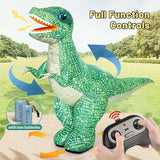 2.4GHZ Remote Control Inflatable Dinosaur Toy for Kids,Electric Toy Dinosaur with 360°Rotation,Forward & Backward,Rechargeable Walking Dinosaur Toy