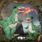 2.4GHZ Remote Control Inflatable Dinosaur Toy for Kids,Electric Toy Dinosaur with 360°Rotation,Forward & Backward,Rechargeable Walking Dinosaur Toy