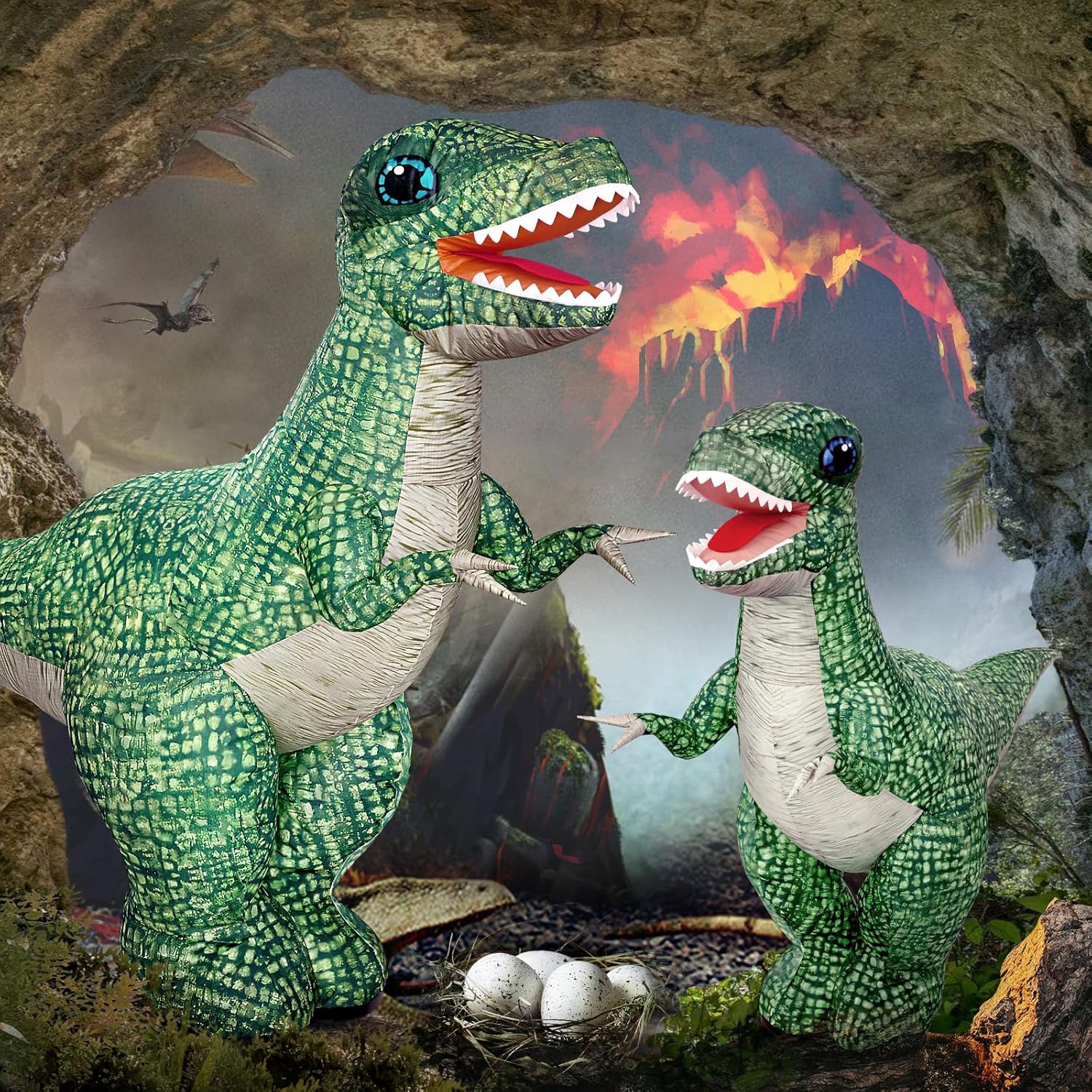 green dinosaur