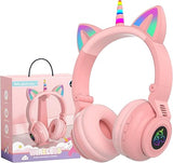 Kids Light Up Bluetooth Headphones | Unicorn LED Wireless Headset | KiddiVilla