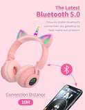 Kids Light Up Bluetooth Headphones | Unicorn LED Wireless Headset | KiddiVilla