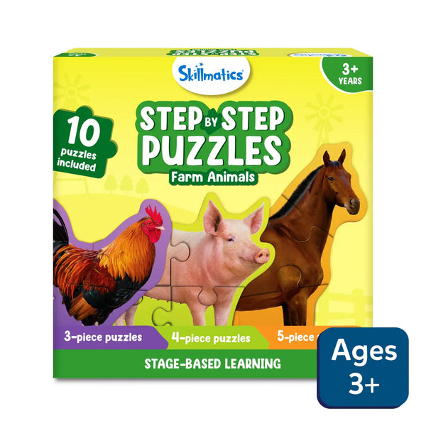 Step by Step Puzzle - 40 Piece Farm Animal