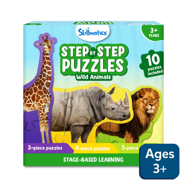 Step by Step Puzzle - 40 Piece Wild Animal