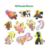 Step by Step Puzzle - 40 Piece Farm Animal