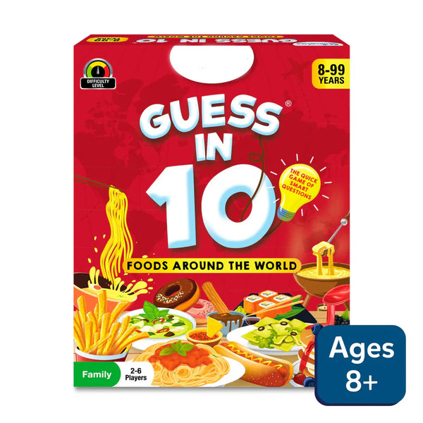 Kiddivilla Guess in 10: Foods Around The World | Trivia card game (ages 8+)