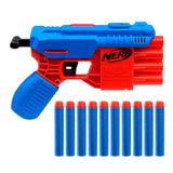 Nerf Alpha Strike Fang Qs-4 Toy Blaster, Fire 4 Darts in A Row, 10 Nerf Darts, Gift Toys for Kids Teens&Adults