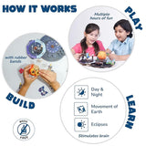 Earth-Sun-Moon Space Toy for Kids 8-14 Years Old | Interactive 3D Model | Birthday Gifts for Boys & Girls