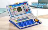 Educational Laptop Computer Toy for Kids Above 3 Years - 20 Fun Activity Learning Machine, Now Learn Letter, Words, Games, Mathematics, Music, Logic, Memory Tool - Blue