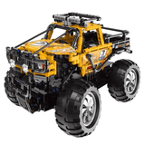 Toy monster truck model on a white background